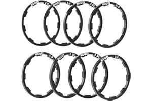 8PCS Bicycle Flywheel Hub Washer Spacer Cassette Gasket 1.0/1.5/1.85/2.0/2.0/2.18/2.35/2.5mm Bike Flywheel Hub Spacer Bicycle