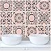 9 Pack Mandala Floor Painting Stencils Set(6x6 inch) Reusable Stencils Laser Cut Painting Template for Wall Tile Wood Furniture Fabric