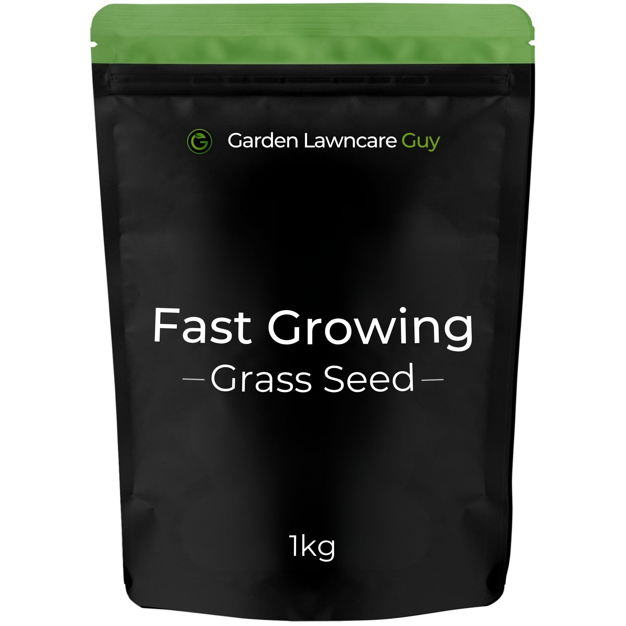 Fast Growing Grass Seed UK - Multi Purpose Grass, Repairs Patches Quick - Pet Friendly & Hardwearing - 1kg - Garden Lawncare Guy