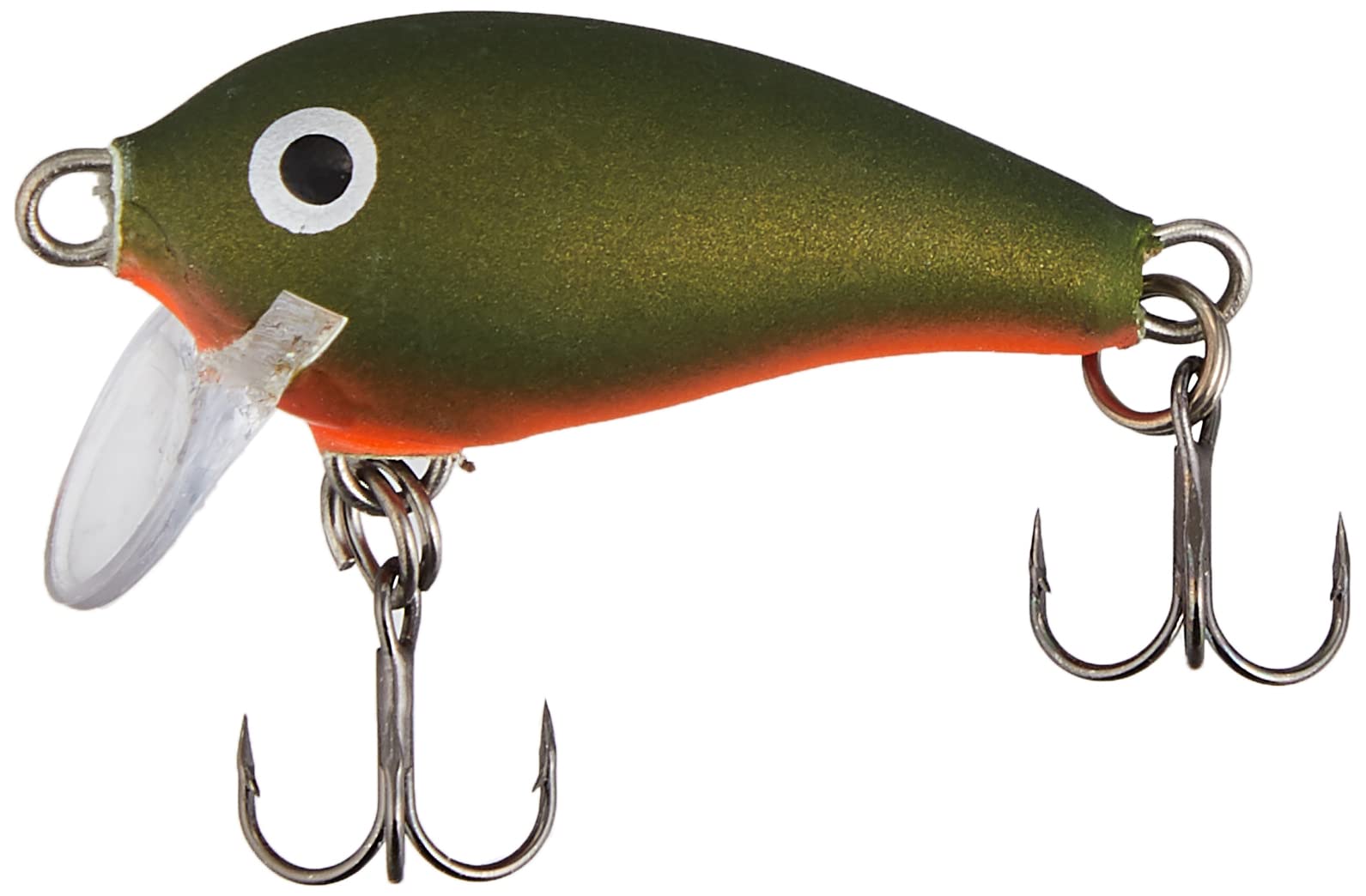 Rapala Mini Fat Rap Fishing Lure - Compact Body in Soft Water Balsa - Swimming Depth 0.9 to 1.8 m - 3 cm / 4 g - Made in Estonia Green Army UV Adult Unisex - Standard