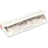 BiraBira 6 Hole Punch, 8 Sheet Capacity for Planners and 6 Ring Binders | Adjustable Mini Pocket A3 A4 A5 A6 Agenda Personal Deskfax, Off White