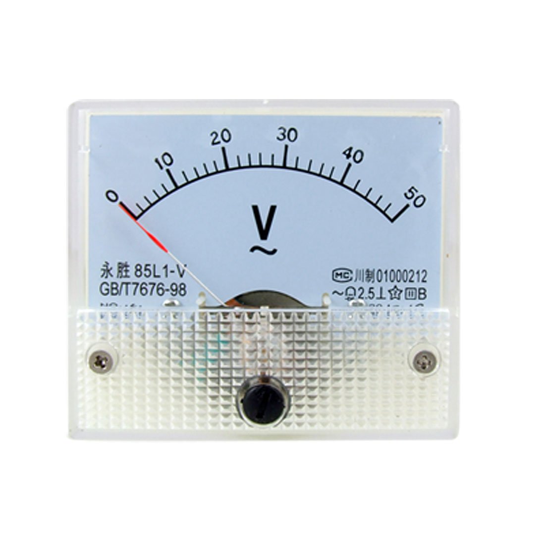 uxcell 85L1 AC 050V Rectangle Analog Panel Voltmeter Gauge Amazon.in