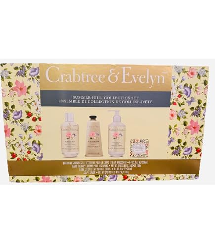 Amazon.com : Crabtree & Evelyn 4 Piece Gift Set Tin (4-piece set