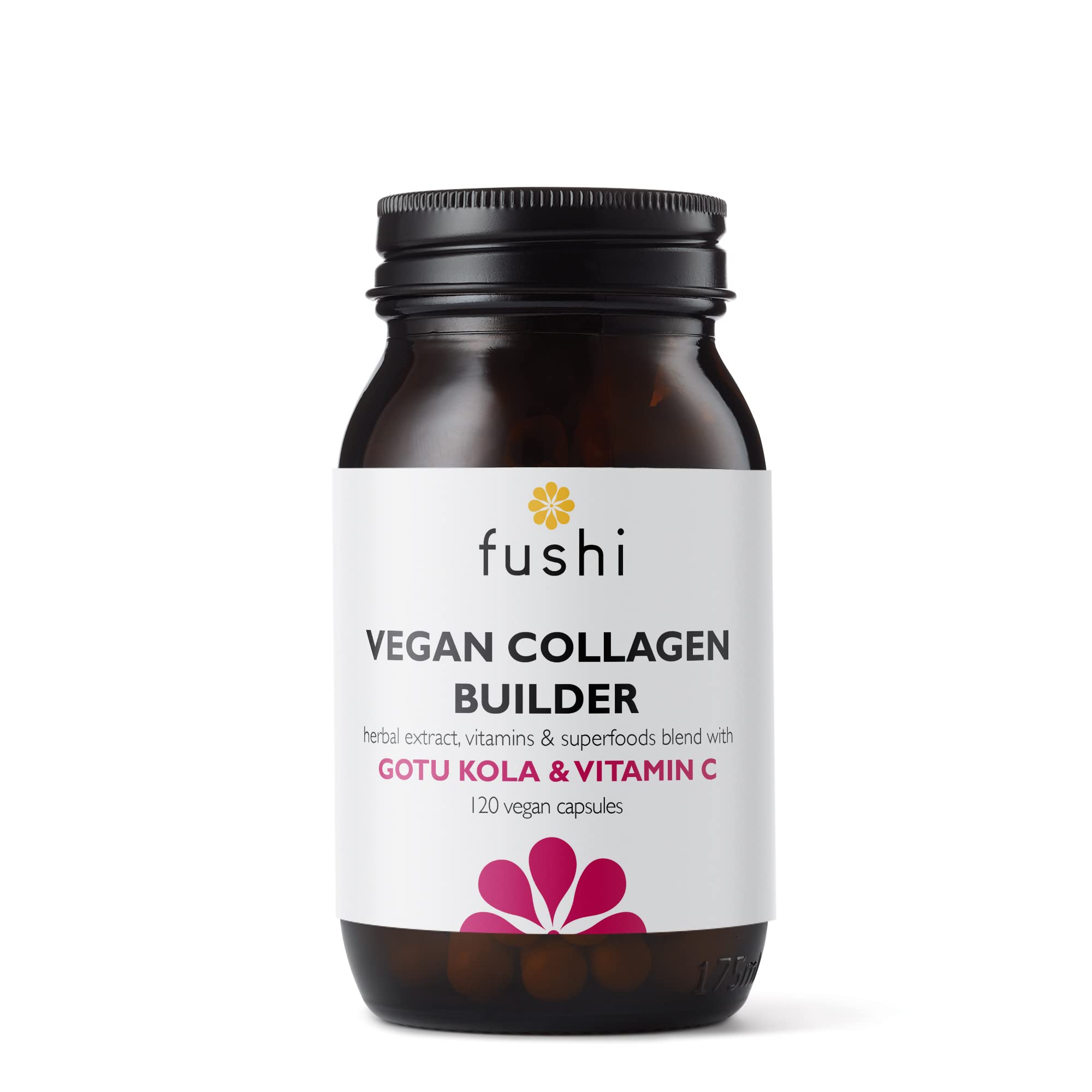 Fushi Vegan Collagen Booster, Vegan Amino Acids, with Vitamin C, E, Biotin, Copper and Botanical Extracts (120 Capsules)