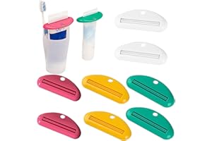 8PCS Toothpaste Squeezer– Multi-Color Plastic Tube Squeezer Tool Dispenser for Bathroom, Suitable for Toothpaste Cream Cosmet