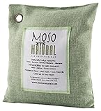 Moso Natural Air Purifying Bag 500-Grams. Natural Odor Eliminator. Fragrance Free, Chemical Free, Odor Absorber. Captures and Eliminates Odors. Green Color