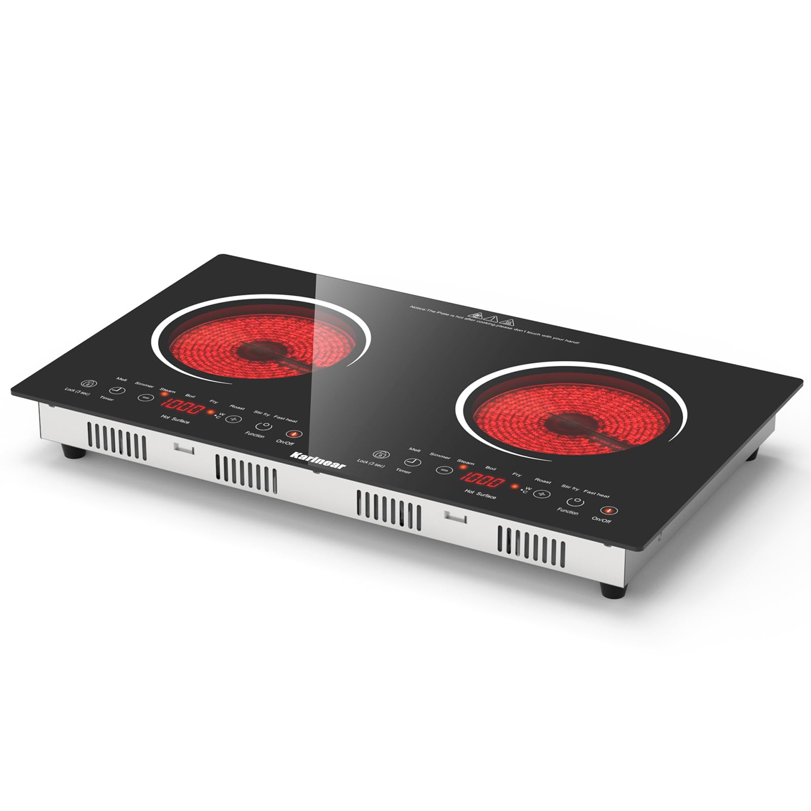 Karinear 2 Burners Electric Cooktop 24