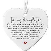 Daughter Gift, To My Daughter keepsake, Mother and Daughter, Daughter Ornament, Sentimental Keepsake Gift for Daughter, Wedding Day, Graduation, Birthday, Proud Gifts