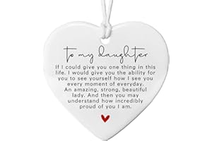HUBBGDESIGN Daughter Gift, To My Daughter keepsake, Mother and Daughter, Daughter Ornament, Sentimental Keepsake Gift for Daughter, Wedding Day, Graduation, Birthday, Proud Gifts