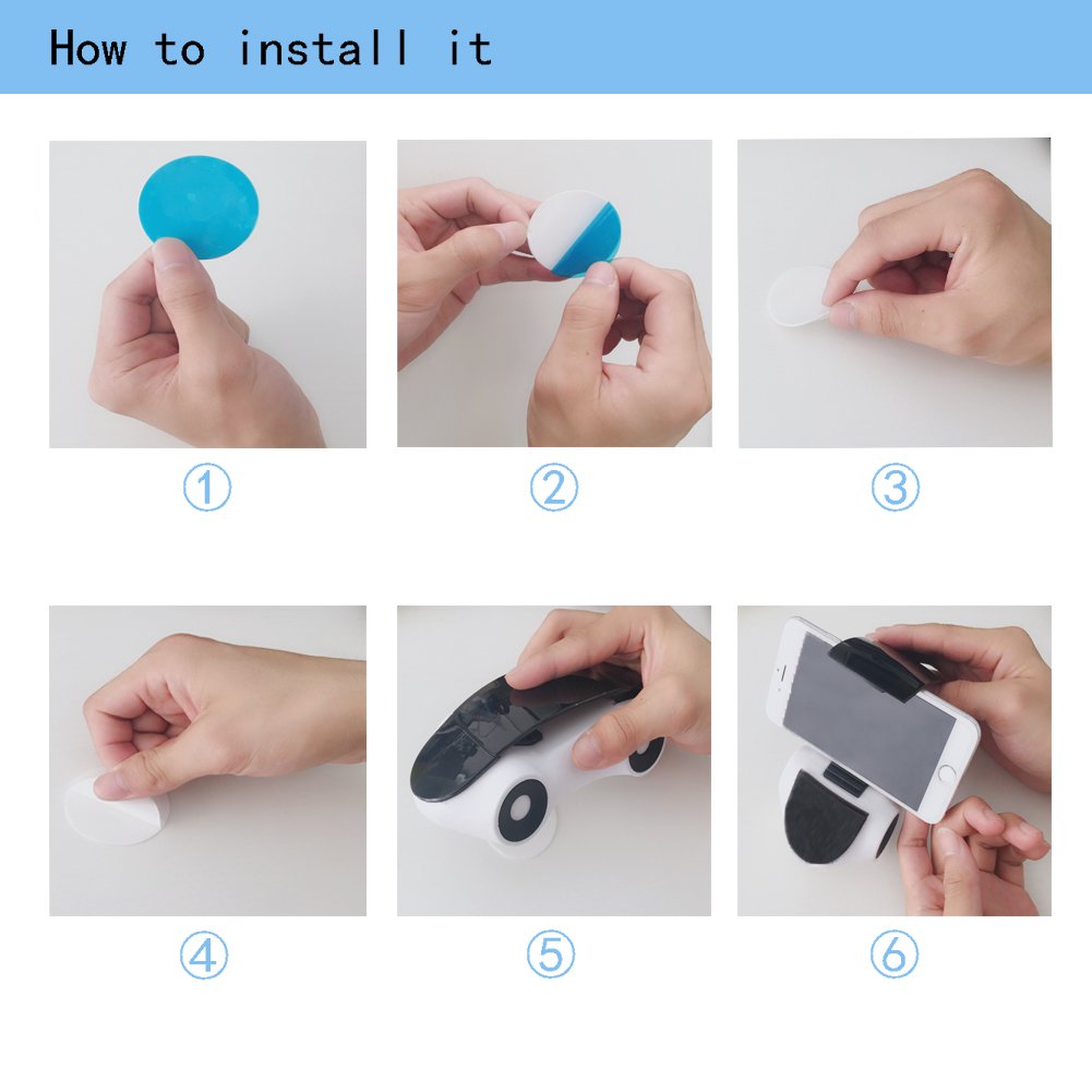 Car Dashboard Decorations, Car Interior Decors with 360 Degree Freedom Rotation (Plus Attached Feature: Car Phone Mount as Shown in Picture)