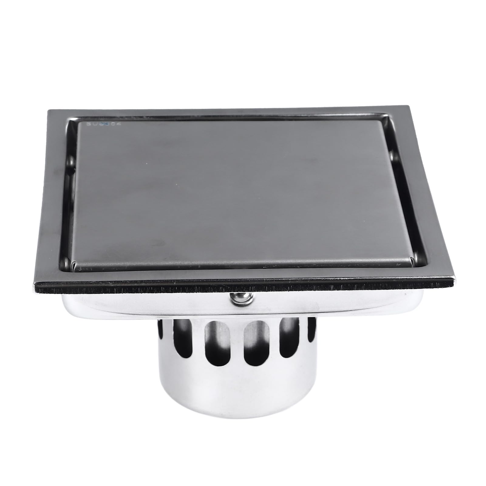 Delaman Square Shower Floor Drain Stainless Steel Anti Odor Insert Floor Drainer with Removable Strainer Cover for Home Bathroom Kitchen Laundry