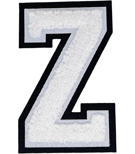 Amazon.com: Letter Z - Chenille Stitch Varsity Iron-On Patch