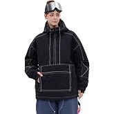 SNOWVERB Loose Fit Snowboard Insulated Ski Jacket Snow Coat for Mens Womens | Baggy Fit for Easy Movement, Waterproof &amp; Warm Insulation, Layer-Friendly Protection, Cargo Pockets &amp; Durable Powder Skirt