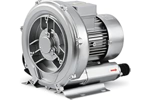 Byjoph Regenerative Blower High-Pressure Vortex Ring Blower 110V 60Hz Single Phase 0.4HP 33CFM for Sewage Aeration Aquarium Fish Pond