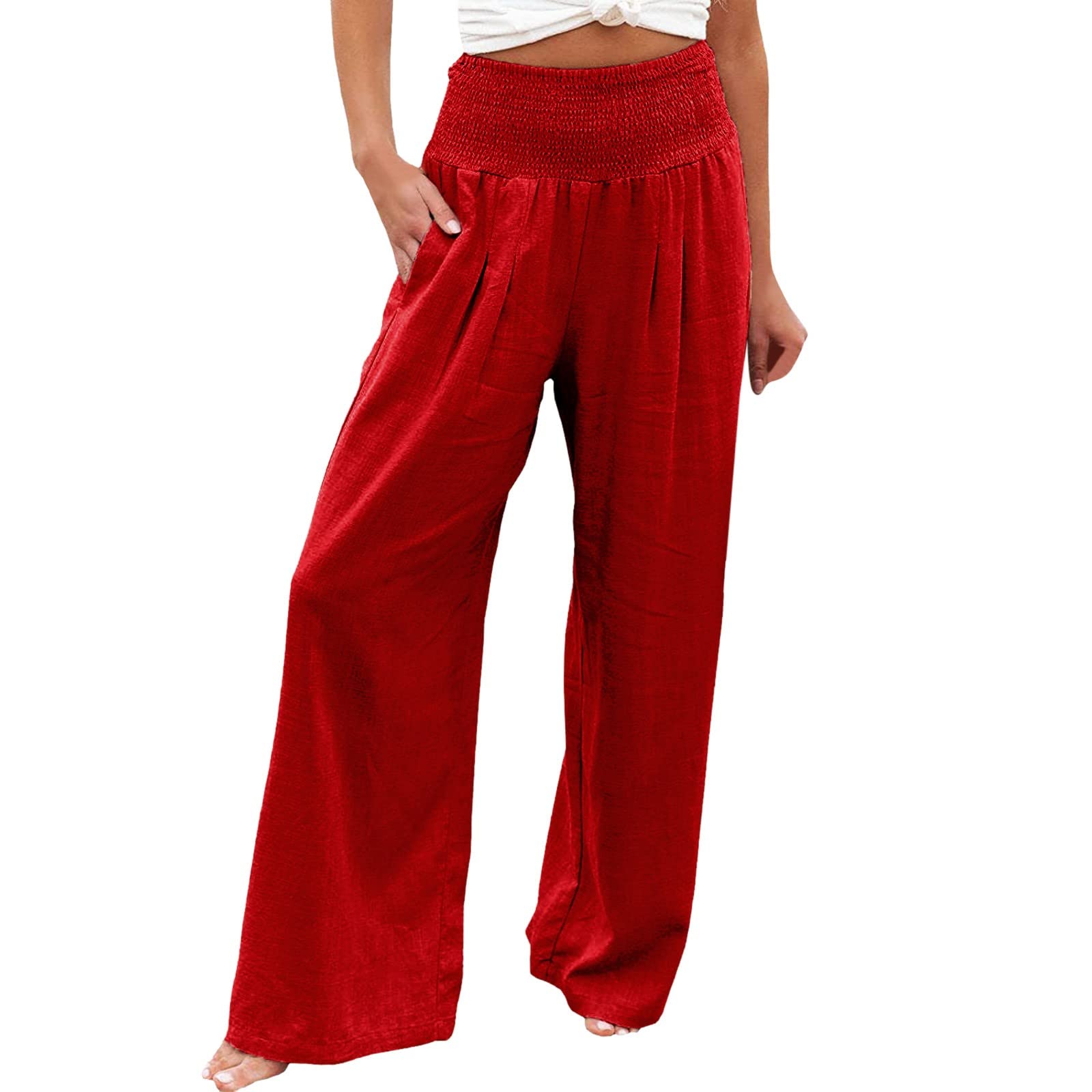 Sweatpants Women Women High Waisted Wide Black Yoga