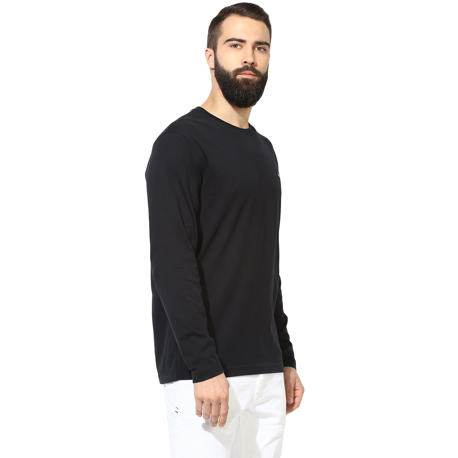 red tape men's solid regular fit t-shirt