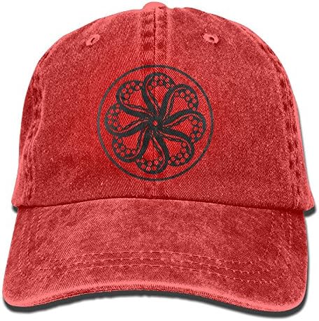 Octopus Baseball Cap Of Mens Red Adjustable Trucker Caps