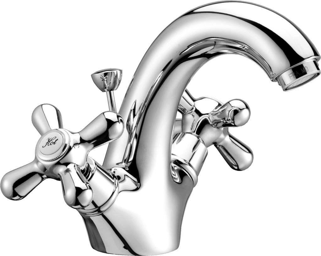 Tap Single-hole basin mixer with 1 1/4 "Rebecca Framo for Bathroom Chrome
