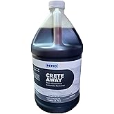 Detco Crete Away Concrete Remover &amp; Dissolver &ndash; Non Toxic, Biodegradable, Acid Free Cement Cleaner for Dried Grout, Mortar, Stucco &amp; Splatter Removal on Cars, Tools, Painted Surfaces, 1 Gallon