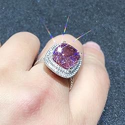 Koguxuix 925 Sterling Silver Shiny Full Diamond