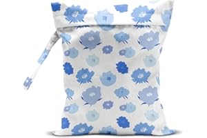 zcyxuuw Wet Bag, Wet Dry Bag, Wet Bag for Swimsuit, Travel, Beach, Pool, Diapers, Dirty Yoga Gym Clothes, Toiletries, Makeup Bag, Waterproof Reusable Cute Daisy Floral Flower