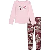 Under Armour girls 2-piece Long Sleeve Tee and Leggings Set, Soft & Comfortable