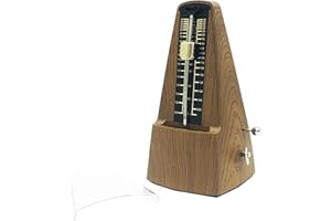 BRAVODEAL Traditional Mechanical Metronome, Triangle Pyramid Metronome with Bell Ring, Tempo 40-208 Bpm