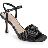 Jewel Badgley Mischka Hydee Pleated Stiletto Sandal