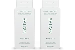 Native Body Wash Contains Naturally Derived Ingredients | For Women & Men, Sulfate, Paraben, & Dye Free Leaving Skin Soft and Hydrated | Eucalyptus & Mint 18 oz - 2 Pk