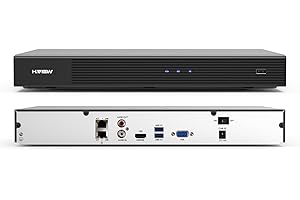 H.VIEW 32 Channel H.265 4K 8MP IP Security NVR Video Audio Recorder, Support 4K, 5MP, 4MP, Multi-Mode Recording, NO Hard Drive, Support All H.VIEW PoE Camera