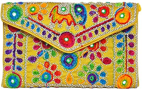 Traditional Handmade Clutch Bag by Indian artists