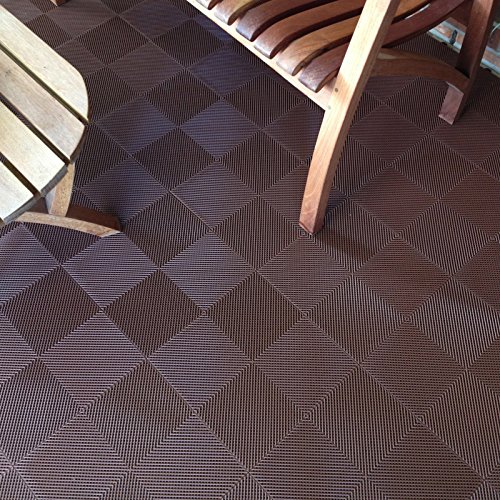 Brown Block Tile B2US5230 Multi-Purpose Drain Tiles Perforated Pattern
