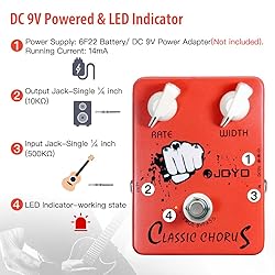 JOYO Chorus Pedal Crisp & Transparent Chorus Full