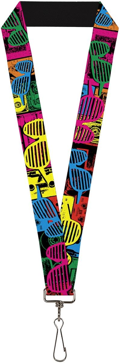 Buckle-Down The Flash Stretch Lanyard - 1 Inch Wide, 38 Inch Loop, With Steel Clip - Officially Licensed DC Comics