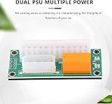 Kopinma 2x Dual PSU Adapter Synchronous Double Power Supply Board ATX 24 Pin to view 7