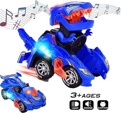 transformer dinosaur led car