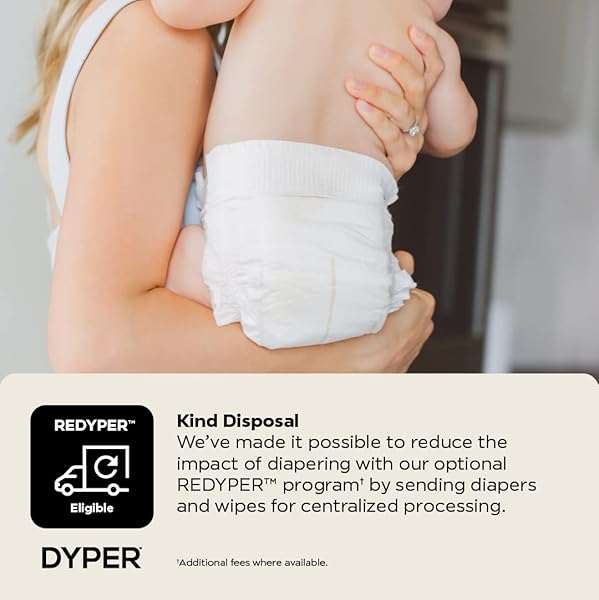 DYPER – BABY DIAPERS HYPOALLERGENIC CLOTH ALTERNATIVE DAY & OVERNIGHT PROTECTION – MADE WITH PLANT-BASED* & HONEST INGREDIENTS – SIZE 4 (24 COUNT)