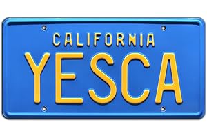 Celebrity Machines Cheech & Chong | YESCA | Metal Stamped License Plate