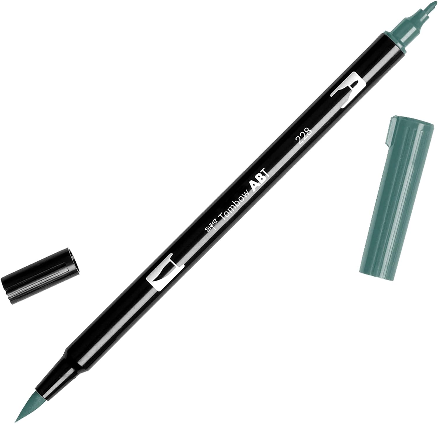 Tombow dual brush pen gray Green (abt 228) (085014565233)