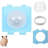 1 Set Hamster Tubes Tunnels Cage Cover and Cage Connector Kit with External Tube Plugs for Small Animal Habitats (Blue)