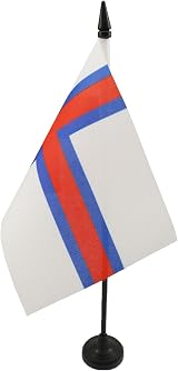 AZ FLAG Faroe Islands Table Flag 4x6 with 10cm Pole Mini Desk Banner