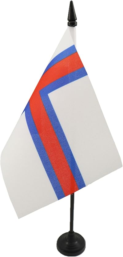 AZ FLAG Faroe Islands Table Flag 4x6 with 10cm Pole Mini Desk Banner