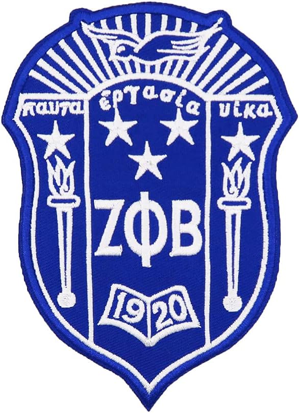 Mixed Media - African American Sorority Sisterhood Finer Womanhood Embroidered Iron On Patch