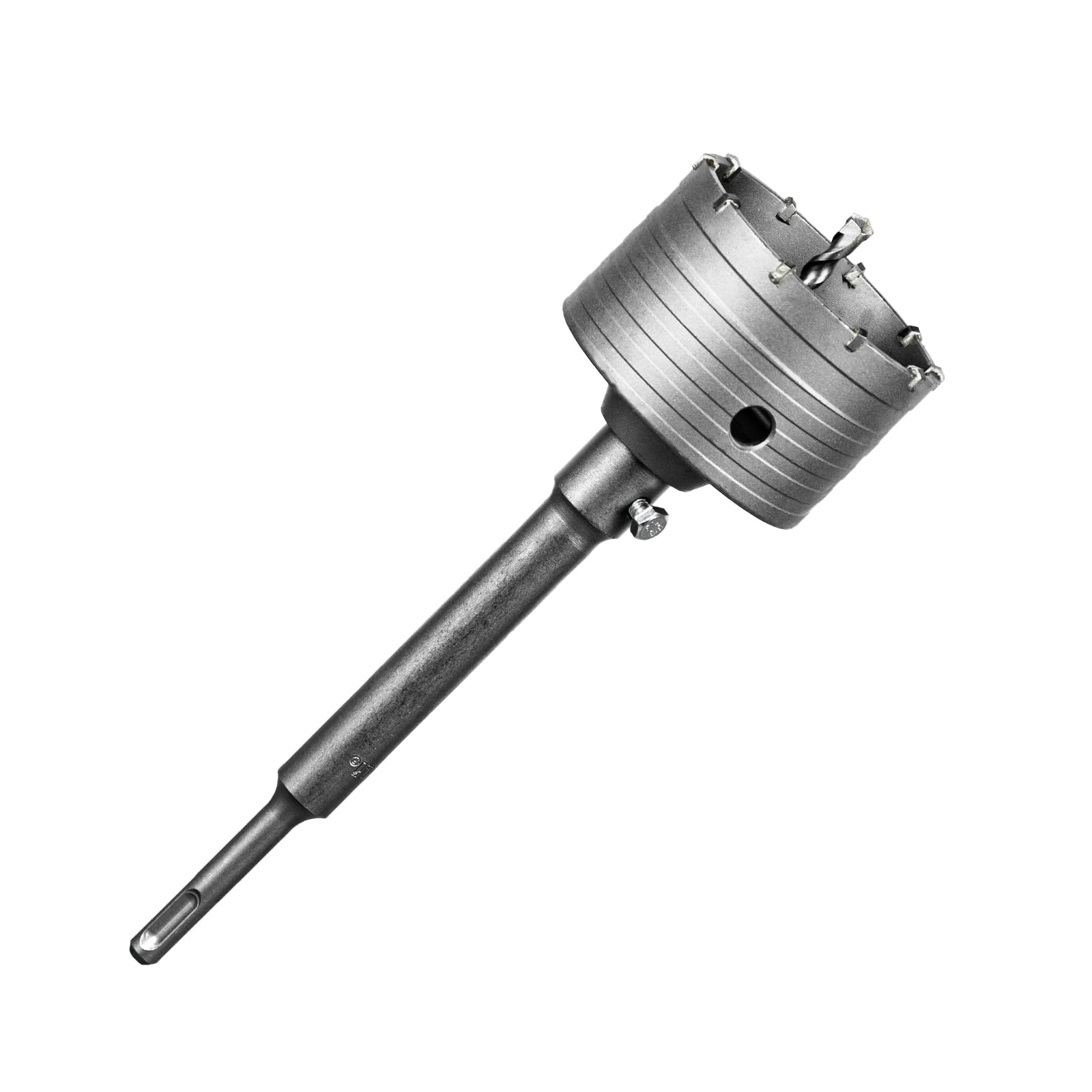 SALI Concrete Hole Saw Kits 90mm Tungsten Steel Wall Hole Cutter Drill Bit Sets with M22 Thread 220mm SDS Plus Shank Connecting Rod Center Positioning Drill Bit for Cement Wall Masonry Foam Brick