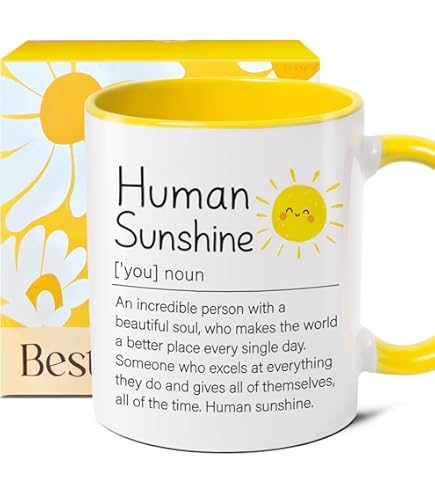 Amazon.com: SpreadPassion Good morning sunshine Mug - Funny Coffee Cup -  Novelty Birthday Gift Idea : Home & Kitchen