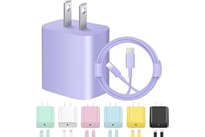 iPhone Charger Fast Charging [Apple MFi Certified] Apple Type C Wall Charger Block Apple Charger with 6ft USB C to Lightning 