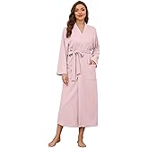 U2SKIIN Women Robes Long Knit Bathrobe Soft Sleepwear Comfortable Ladies Stretch Loungewear