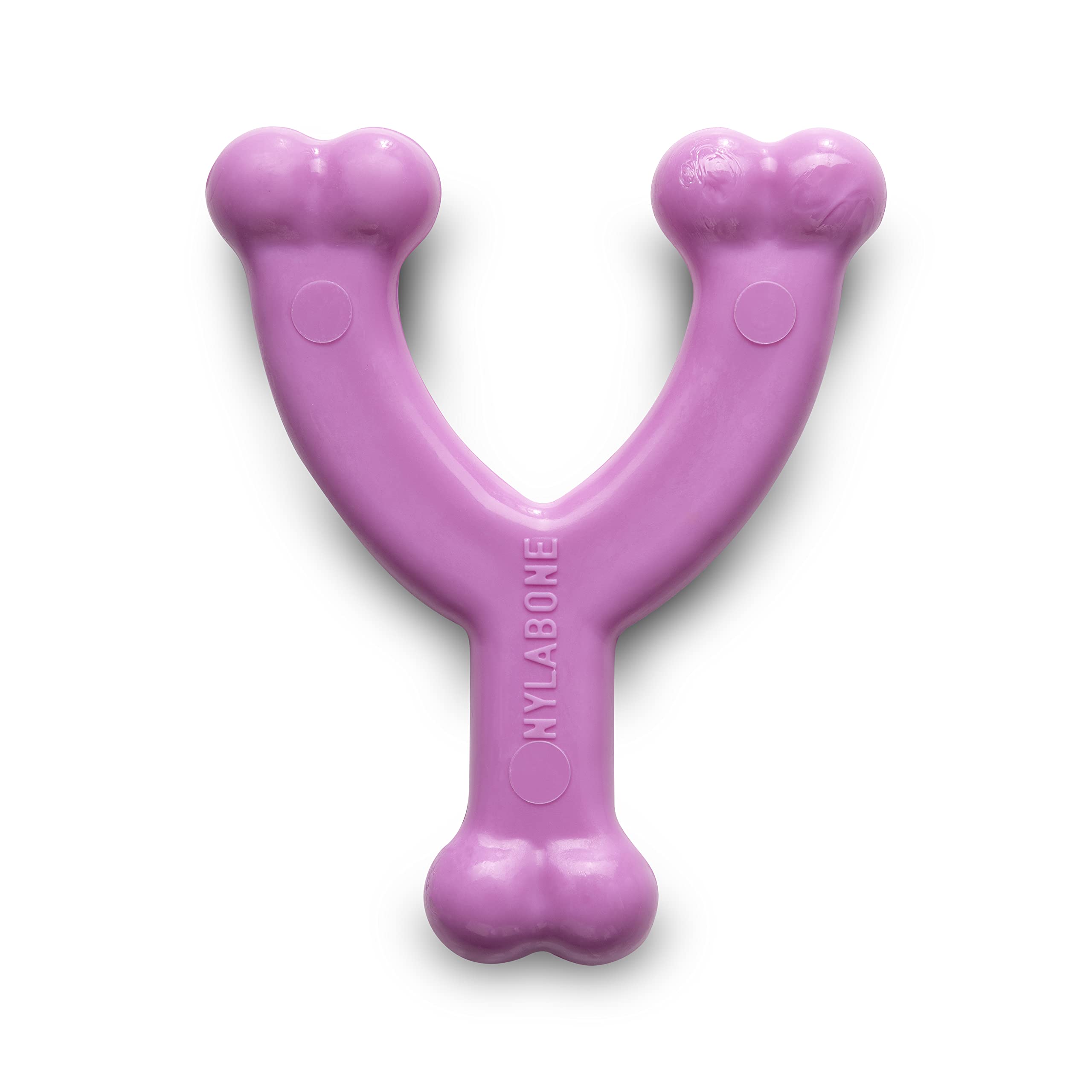 Nylabone Puppy Teething Chew Toy Wishbone Puppy Pink Original Chicken Flavour, X-Small/Petite (1 Count)