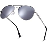 NULOOQ Extra Small Aviator Polarized Sunglasses for Small Face Women Men Juniors and Kids 52mm & 58mm