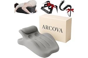 hemiaux Arcova Sweet Spot Pillow, 27 Degree Couples Perfect Position, Ergonomic Posture Seat for Spinal, Waterproof & Washable Velvet Sweet Spot (Grey)
